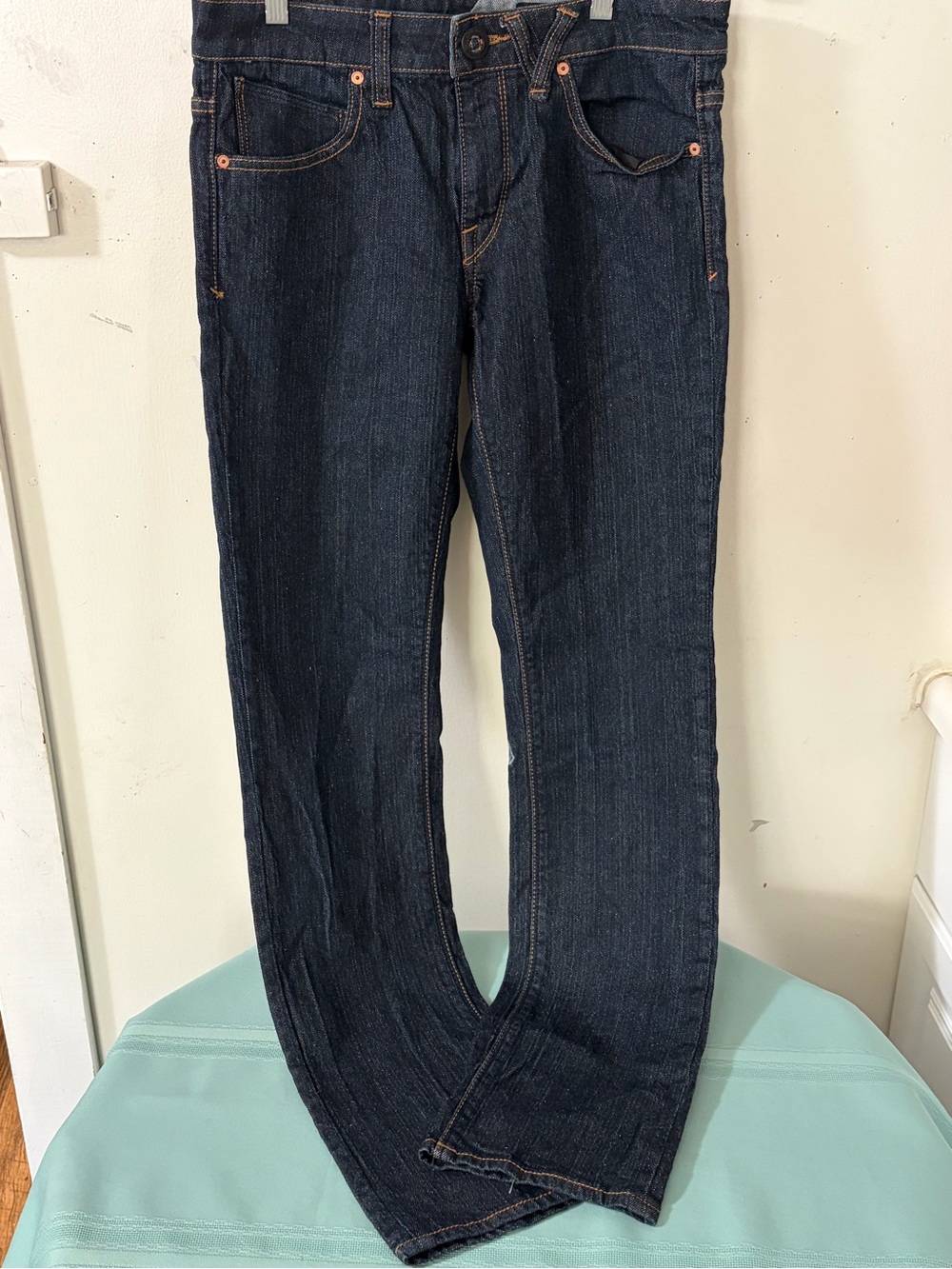 Volcom Vorta Men's Slim Straight Jeans in Dark Indigo